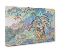 Qiu Ying Chinese Vol.1 Canvas Print | Gallery Wrapped 30mm Frame Wall Art | 24x16 inches | Ready to Hang | Asian Picture | Living Room Bedroom Lounge Office