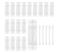Qiubesty Cotton Swabs, Paper Handle Double Headed Cotton Tipped Stickers, Individually Packaged, Qtips Bulk is Suitable for Ear Cleaning, Makeup, Hotels, and Travel (Pack of 5, 100 Packs)