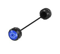qiuboou For DUCATI Multistrada 950 Multistrada 950S 2016-2024 Front & Rear Axle Fork Crash Slider Protector Pad(Blue Front)