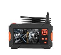 QiudanTimes HD camera Sigal/Dual/3 Lens 3.9/5/8mm Industrial Endoscope 4.3' 1080P Digital Borescope Inspection Camera 2MP IP67 Waterproof porbale Endoscope Camera(Ø3.9mm-10m semi rigid cable)