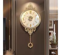 QIUHTR Mid Century Wall Clocks with Luxury Abalone Shell,Decorative Wall Clocks Silent Non Ticking,Battery Operated,Stylish Wall Decor,for Living Room Bedroom Dining Room Decor