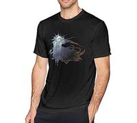 QIUHYU Final Fantasy 15 Short Sleeve T Shirts for Men S Black M