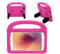 QiuKui tab Cover for Samsung Galaxy Tab A A6 7.0 Inch, Kid-Friendly Carry Shockproof Silicone Case for Kid Safety Tablet (Color: Rose)