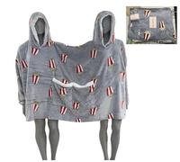 Qiukuicaoben Popcorn Hoodie Couple Hoodie Sweatshirts Fun hooded sweatshirt Sweatshirt for two with oversized, long sleeves is perfect for couples to wear together Grey