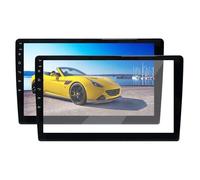 Qiukuicaoben Universal Car Radio Tempered Glass Screen Protector，Anti-Scratch HD Clear Android GPS Navigation Screen Protector Foils, Waterproof Film for 9"/10.1" Touchscreen (10.1 in)