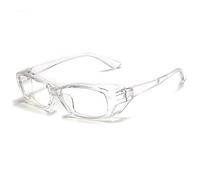 QIULAO Adult anti-pollen allergy glasses, wrapped three-dimensional protective goggles. Anti-fog, anti-blue, anti-drop, anti-dust, suitable for safety glasses worn by adults (Color : Clear)