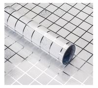 QIULKU Kitchen Wallpapers,Marble Sticky Back Plastic Self-Adhesive Kitchen Oil Decorative Film Bathroom Wall Sticker Balcony Waterproof Wallpaper Aluminum Foil Tiles Stickers(Silver white,10m x 45cm)