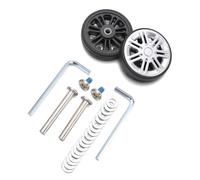 QIULKU Luggage Replacement Wheels Universal Suitcase Parts Axles Wheels Replacement with Screw Replace Caster Wheel Repair Kit Luggage Accessories(59mm x 12mm)