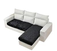 QIUMING 1/2/3/4Seater Crushed Velvet Sofa Seat Covers Plush Stretch Sofa Cushion Covers Elastic Couch Slipcover for Living Room Decor