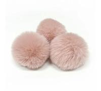 QIUMING 10pcs/lot DIY Faux Rabbit Fur Pompom Artificial Polyester Balls Pom Poms For Hats Cap Scarf Gloves Keychain 6-10cm