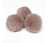 QIUMING 10pcs/lot DIY Faux Rabbit Fur Pompom Artificial Polyester Balls Pom Poms For Hats Cap Scarf Gloves Keychain 6-10cm