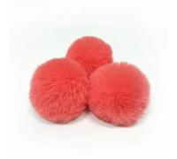 QIUMING 10pcs/lot DIY Faux Rabbit Fur Pompom Artificial Polyester Balls Pom Poms For Hats Cap Scarf Gloves Keychain 6-10cm