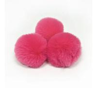 QIUMING 10pcs/lot DIY Faux Rabbit Fur Pompom Artificial Polyester Balls Pom Poms For Hats Cap Scarf Gloves Keychain 6-10cm