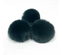 QIUMING 10pcs/lot DIY Faux Rabbit Fur Pompom Artificial Polyester Balls Pom Poms For Hats Cap Scarf Gloves Keychain 6-10cm