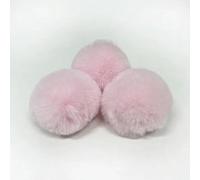 QIUMING 10pcs/lot DIY Faux Rabbit Fur Pompom Artificial Polyester Balls Pom Poms For Hats Cap Scarf Gloves Keychain 6-10cm