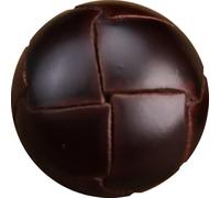 QIUMING 12pcs Vintage Genuine Leather Button Shank Hand Made Sewing Accessories For Luxury Buttons Leather Jacket Coat Brown