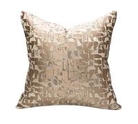 QIUMING 1Pcs Golden Sofa Cushion Cover for Living Room Modern Gray Throw Pillowcase for Euro Decoration 20x20 Rectangle Pillow Cover