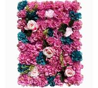 QIUMING 2Pcs 40x60cm Artificial Rose Wall Artificial Fake Flower Hydrangea Row Wedding Wedding Photography Silk Flower Wall