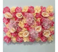 QIUMING 4Pcs 40X60CM Silk Rose Flower Wall Artificial Flowers for Wedding Decoration Flower Wall Wedding Christmas Home Backdrop Decor
