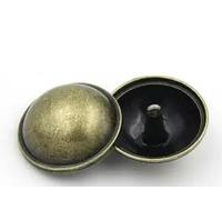 QIUMING 6-20pcs/lot 15-28mm Vintage silver bronze thin-edged bald mushroom metal button fashion button suit coat button