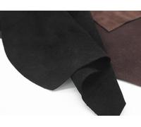 QIUMING 60x60cm Suede Cowhide Leather Fabric Brown Black Diy Handmade Inner Shoe Fleece Matte Genuine Leather Fabric 1.4mm Thickness