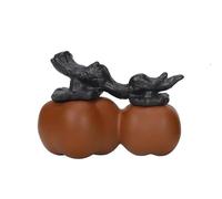 QIUMING Creative Persimmon Purple Clay Tea Pet Good Persimmons Come in Pairs Desktop Decoration Chinese Kung Fu Tea