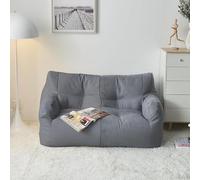 QIUMING Creative Small Sofa Lazy Bean Bag Sofa Double Balcony Bedroom Living Room Decoration Rental Tatami Two Seat (without Filler)