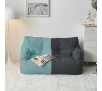 QIUMING Creative Small Sofa Lazy Bean Bag Sofa Double Balcony Bedroom Living Room Decoration Rental Tatami Two Seat (without Filler)
