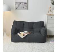 QIUMING Creative Small Sofa Lazy Bean Bag Sofa Double Balcony Bedroom Living Room Decoration Rental Tatami Two Seat (without Filler)