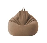 QIUMING Large Bean Bag Cover Single Seat Sofa Cover High Back Lounger Beanbag Stuffed Toys Clothes Organizer Without Filler 70X80cm