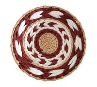 QIUMING Nordic Simple Creative Combination Wall Decoration Rattan Grass Weaving For Home Decor Livingroom Bedroom Background Decoration