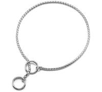 QIUMING Snake Chain Dog Rustproof Stainless Steel Pet Metal Slip Chains Dog Show Training Collar Puppy Cuban Link Necklace