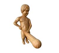 QIUNI Toilet Roll Holder Funny Naked Man Penis Tissue Paper Holder Vintage Spoof Wooden Storage Rack Home Bathroom Decoration