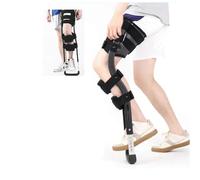 QiuShuiDr Hands Free Crutch - Leg Crutch For Adults Walking Trainer,Assistive Device Walking With One Leg, Supports Broken, Ankle Sprain Portable Calf Fracture Walking Single Leg Walking Aid