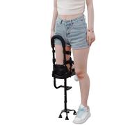 QiuShuiDr Hands-Free Crutches, Pain Free Knee Crutch-Walking Trainer Adjustable Height Single Leg Telescopic Walker, Lightweight Bionic Body Aids For Below The Knee Non-Weight Bearing(Right leg)