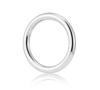 QIUTIMIY 15pcs Metal Seamless Welded O Rings,Multi-Purpose O-Ring Hardware for Crafts Dog Collar Macrame Rings,Silver 38mm