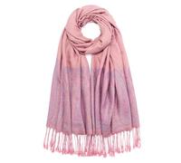 QIUTIMIY Paisley Pashmina Shawl Wrap Women Reversible Vintage Jacquard Pashmina Rave Scarf with Fringe for Evening,Wedding（Flower5-Pink）