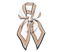 QIUTIMIY Silk Like Scarf for Women Neck Scarf Belt Satin Scarf for Hair Tie Fashion Purse Scarf for Handbag Accessories Charm, Rhombus Coffee, 5.1x55.1inch(13x140cm)