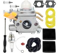 Qiuwanzia 308054077 Carburetor Kit for Ryobi BC30 CS30 SS30 TP30 S430 TP26 EX26 CS26 SS26 SX135 D3300 RY28000 RY28005 for Homelite UT33600A UT20002 UT20002A UT20003A String Trimmer Replace Parts