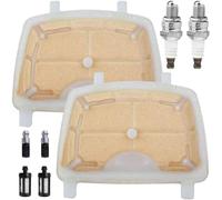 Qiuwanzia Air Filter Kit for Stihl MS171 MS171C MS181 MS181C MS211 MS211C Chainsaw Replaces Parts 1139 120 1602 11391201602 1139-120-1602 with Spark Plug Fuel Filter