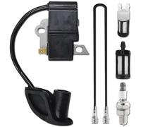 Qiuwanzia BR500 Ignition Coil for Stihl BR600 BR500 BR600Z BR700 Backpack Leaf Blower 4282 400 1305, 4282-400-1308, 4282 400 1310 Replace Parts with Spark Plug