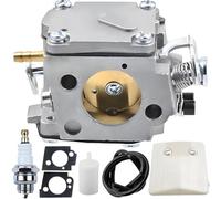 Qiuwanzia Carburetor for Husqvarna 61 66 266 268 272 272XP 281 288 288EPA 181 281XP 288XP Chainsaw 503 28 03-16 for Tillotson HS-254B HS-260A HS-260S Gasoline Chain saw with Spark Plug