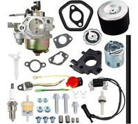 Qiuwanzia GX340 Carburetor Air Filter Spark Plug Kit for Honda GX340 GX390 GX420 11HP 13HP 16HP Engine,for 389cc 420cc 439cc Engine Power Equipment