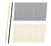 Qiuyan 100 PCS Reed Diffuser Sticks, Essential Oil Aroma Diffuser Replacement Sticks for Home, Office, SPA (Natural and Black)