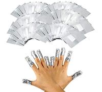 Qiuyan 100pcs Nail Foil Gel Wraps Polish Remover Art Soak off Acrylic Removal - No Acetone