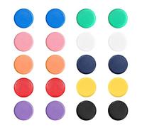 Qiuyan 20 PCS Round Fridge Magnets 10 Colours Mini Strong Whiteboard Magnets for Kitchen Office Classroom