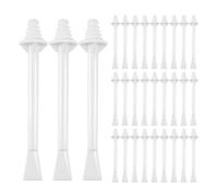 Qiuyan 30 PCS Plastic Nose Wax Sticks Dual-End Wax Applicator Sticks Nasal Wax Spatulas Strips for Cleaning Nose, Eyebrow, Facial Hair