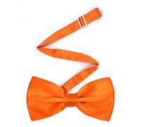 Qiuyan Adjustable Bowtie, Men Bowtie Pre-Tied Bow Tie for Parties - Orange
