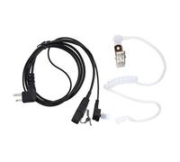 Qiuyan Black Security Guard 2 Pin Air Tube SIA Covert Security Earpiece Headset PTT for Motorola Radio PTT CP040 GP300