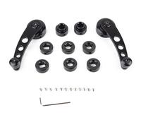 QIUYMGFG 2pcs Alloy Window Handle Riser Winder Crank Fit for Chevrolet Classic Car Power Window Switch Regulator Pulley(Black)